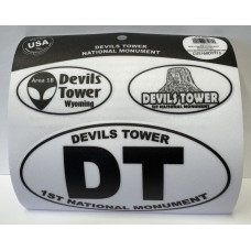 Devils Tower 1st National Monument Sticker Trio 